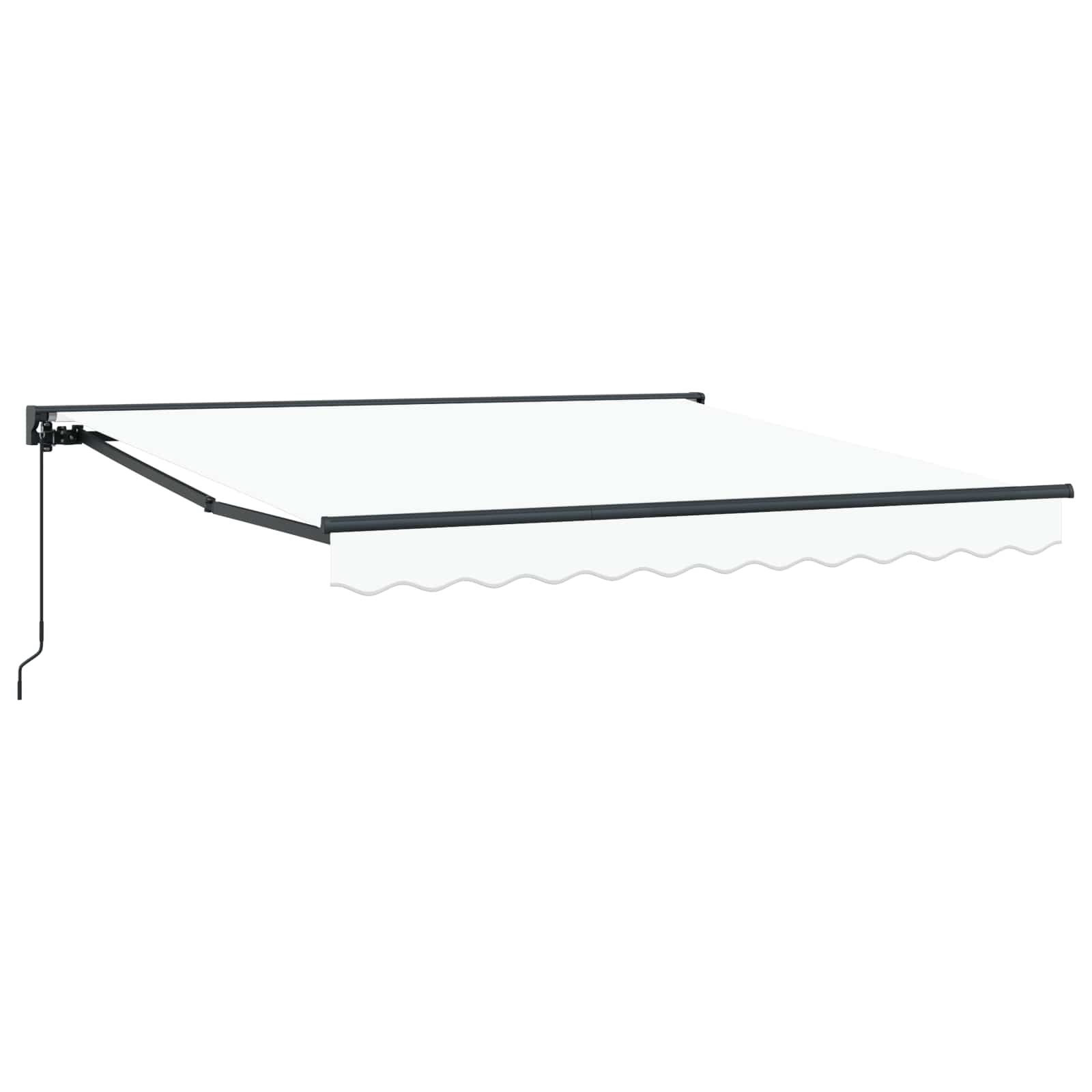 Maison Exclusive - Manuelle Markise 3,5 X 2,5 M Weiß 100% Polyest