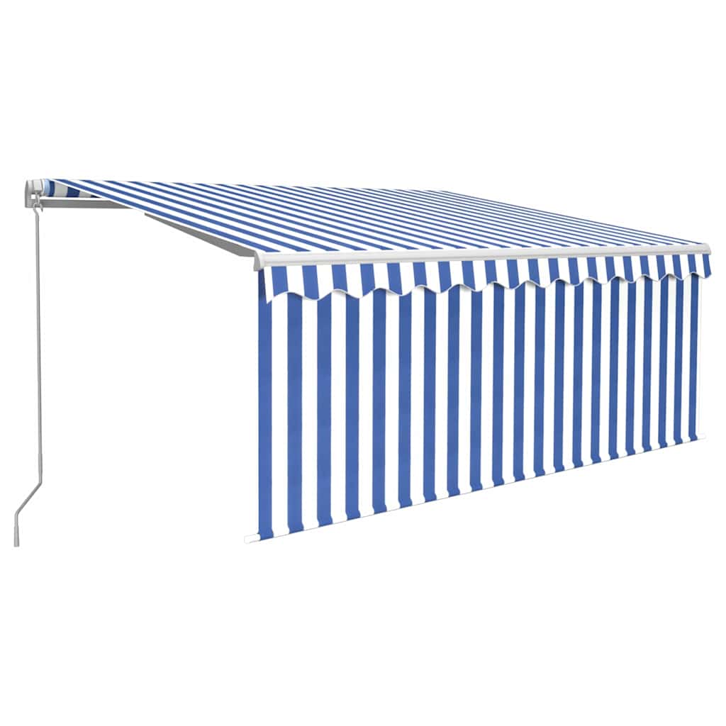Maison Exclusive - Manuelle Markise Mit Solar-led 3 X 2,5 M Blau-