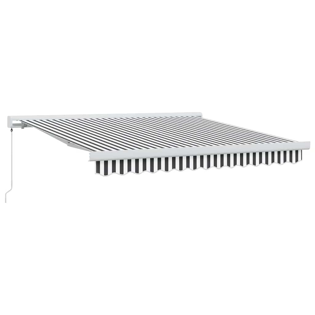 Maison Exclusive - Manuelle Markise 3 X 2,5 M Anthrazit Und Weiß