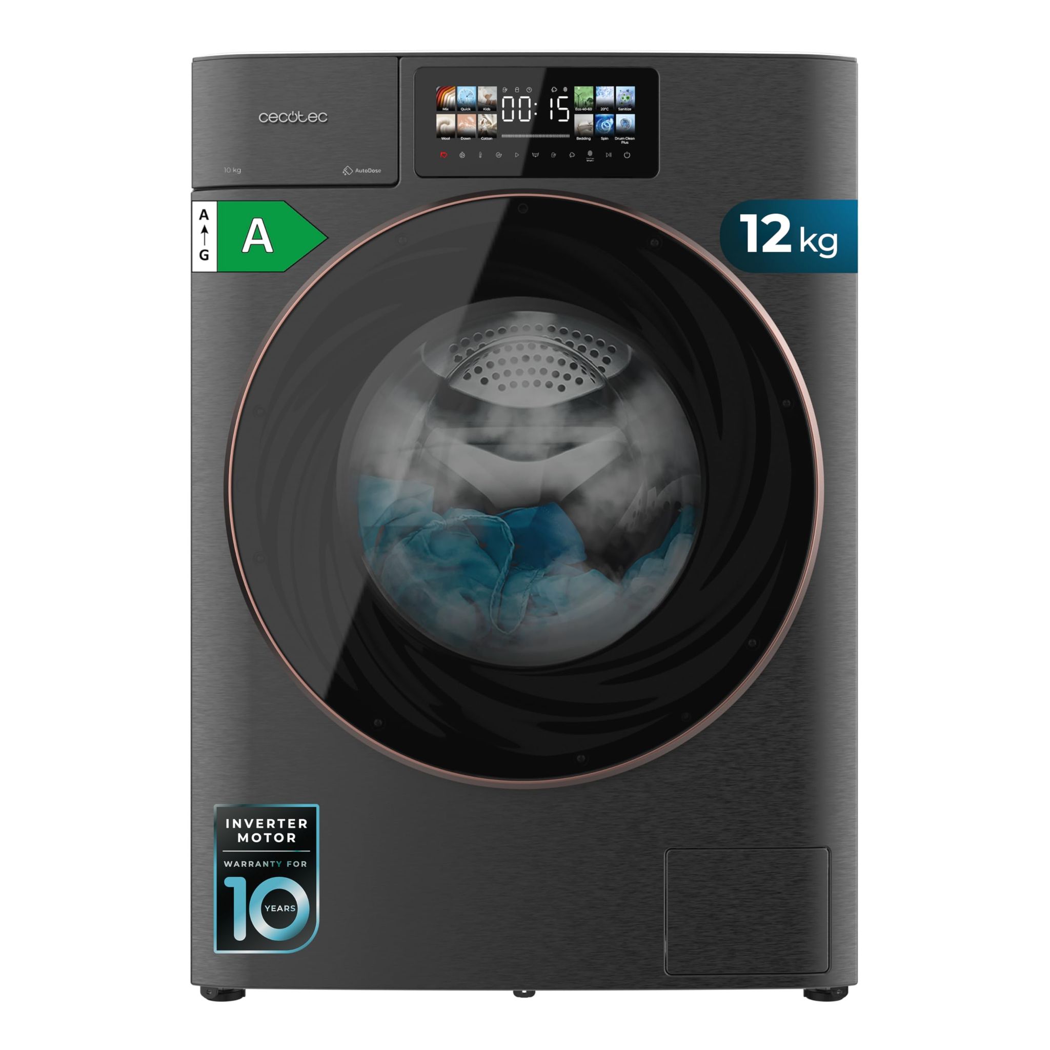 Waschmaschine Mit 10 Kg Waschleistung Und 7 Kg Trockenleistung, 1500 U/min Und Inverter Plus-motor.