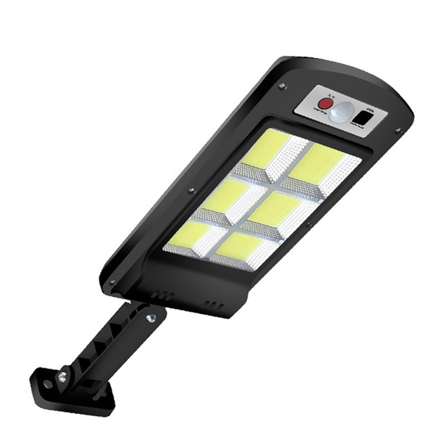 Lampadaires Solaires Led Étanches, Système De Contrôle Intelligent De L'Éclairage, Support Réglable, Détection À Distance Et 3 Modes D'Éclairage Pour Jardin, Rue, Terrasse, Clôture, Patio, Allée.