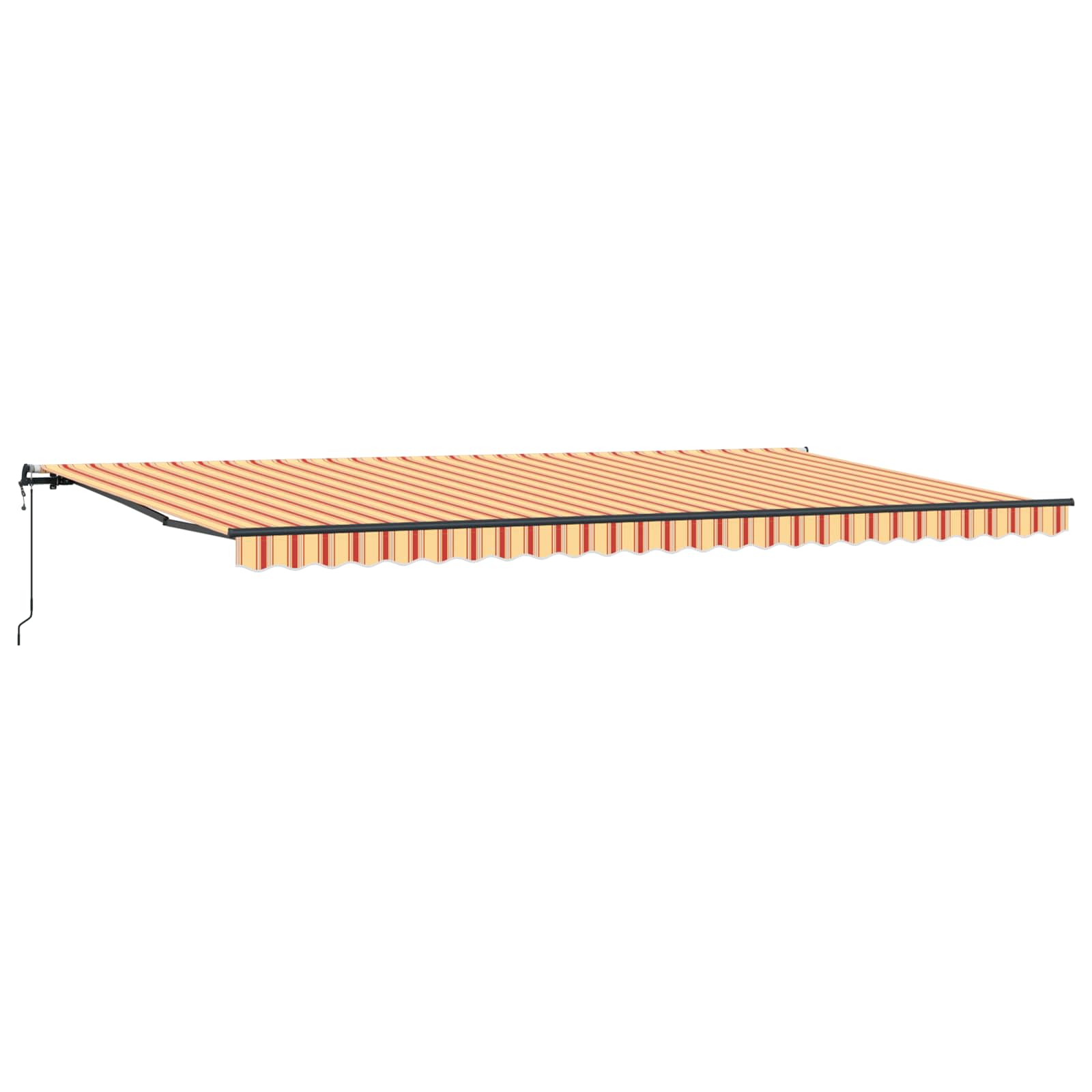 Maison Exclusive - Elektrische Markise 6 X 3 M Gelb-orange Gestre