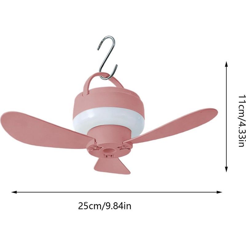 Deckenventilator Mit Licht Fernbedienung Mit Licht 1800 Mah Usb Akku Kabelloser Deckenventilator Fur Zuhause Und Unterwegs
