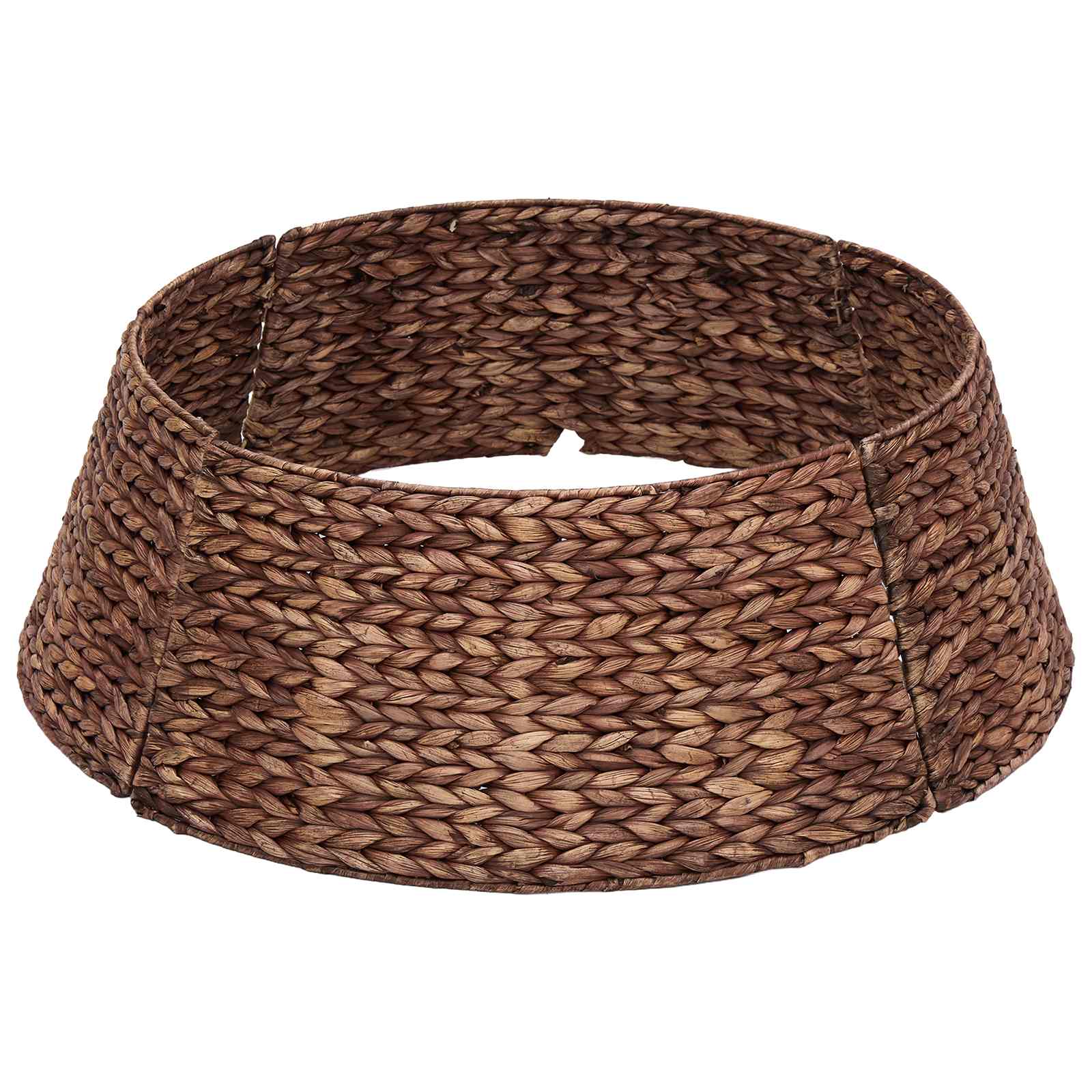 Vidaxl Christmas Tree Collar Round Brown Ø 90 X 28 Cm Water Hyacinth