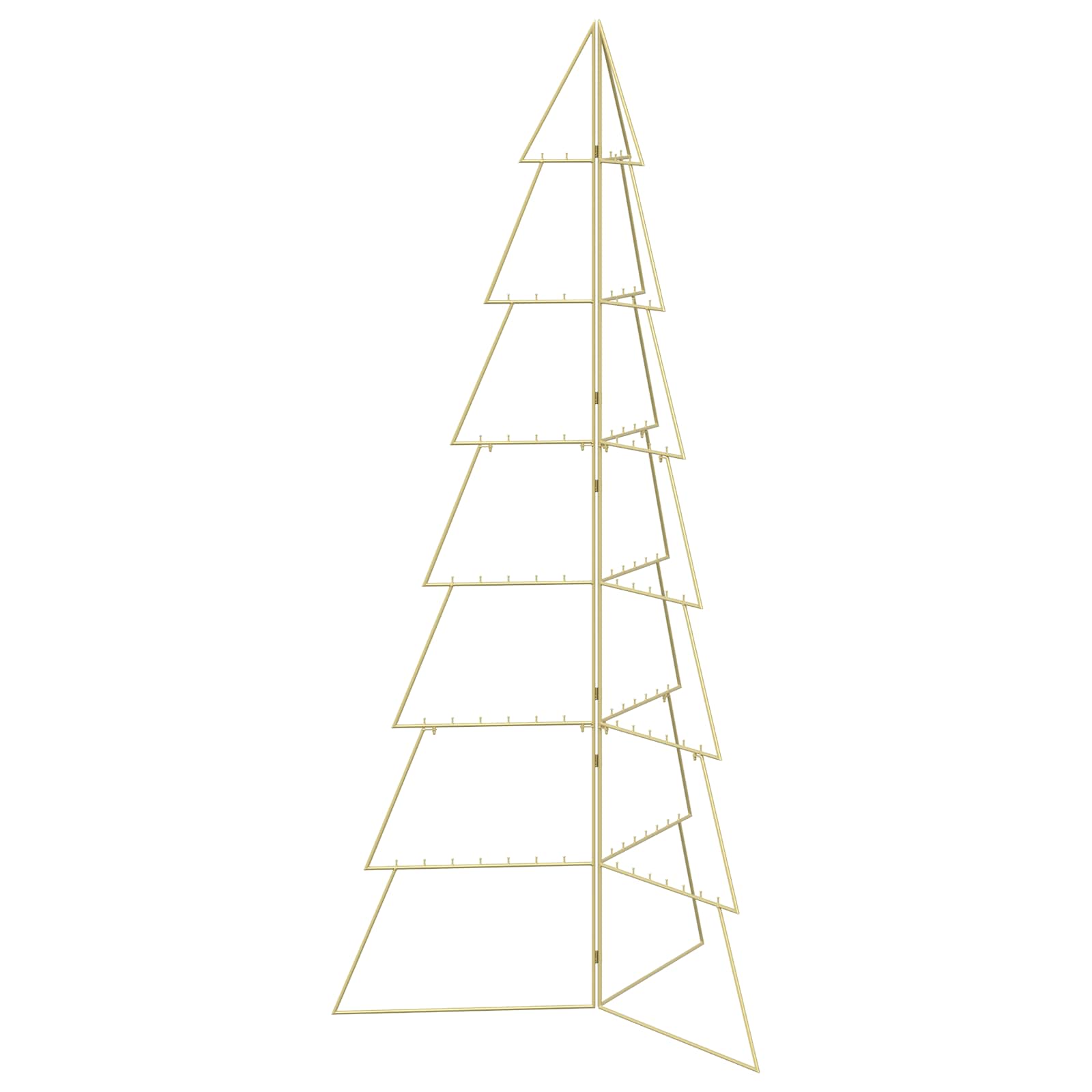Vidaxl Metal Christmas Tree With Folding Stand Kuopio 210 Cm Steel