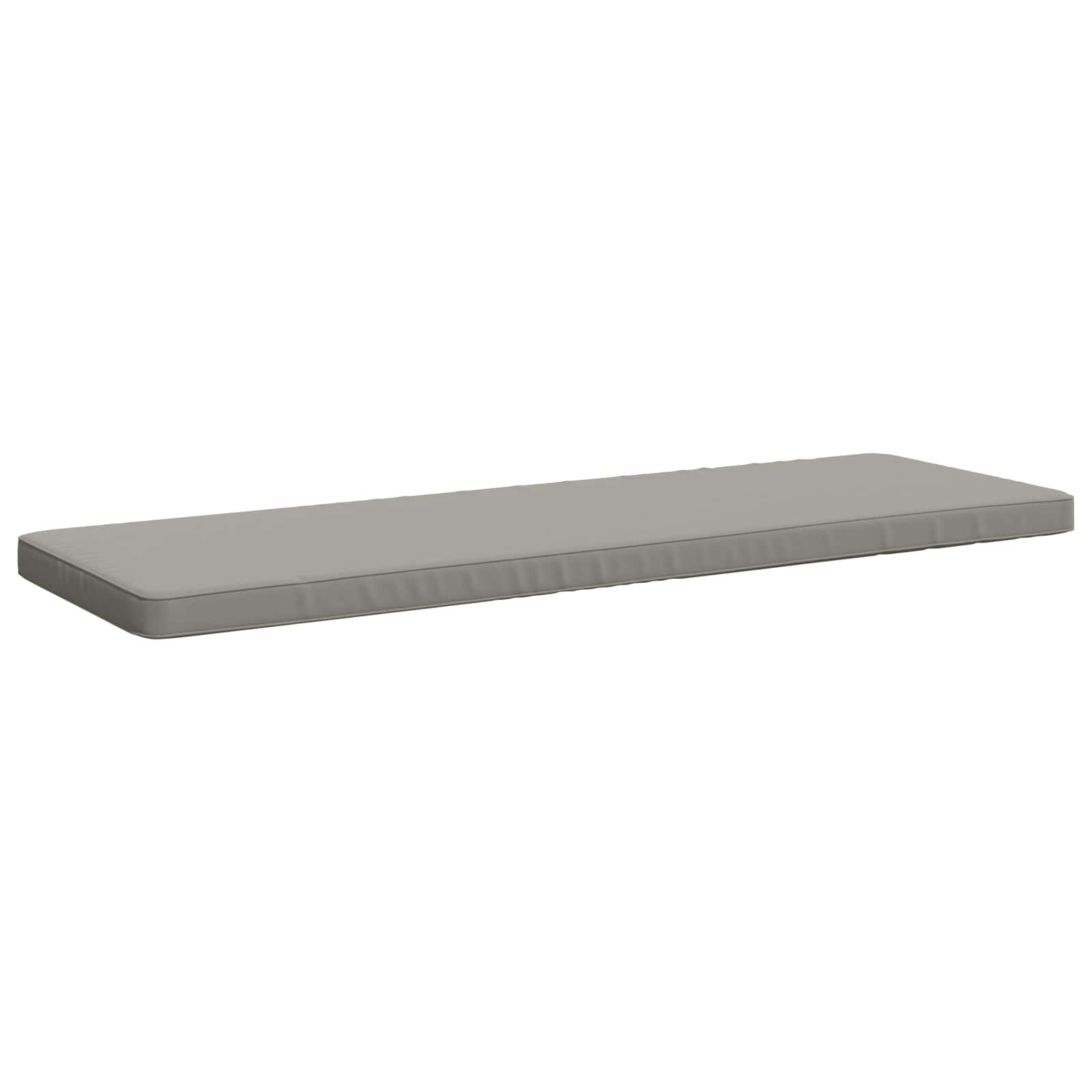 Vidaxl 1-piece Bench Cushion Vught 100% Polyester Grey 140 X 50 X 5 Cm