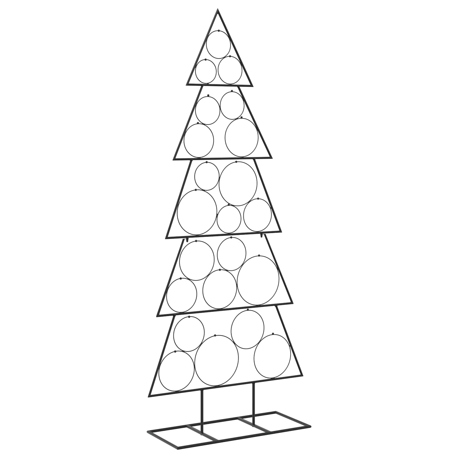 Metall Weihnachtsbaum Kuopio 150 Cm Stahl Schwarz Vidaxl