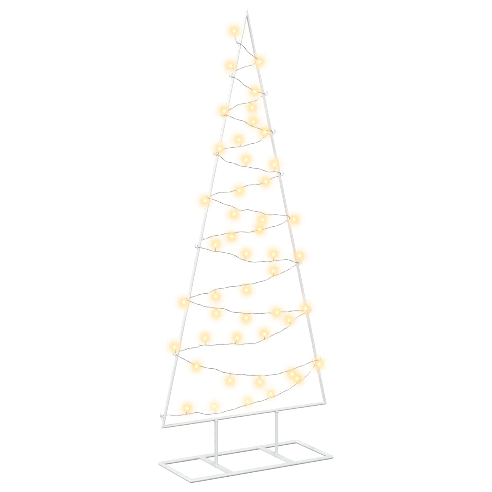Vidaxl Metal Christmas Tree With Stand Kuopio 125 Cm Warm White Steel