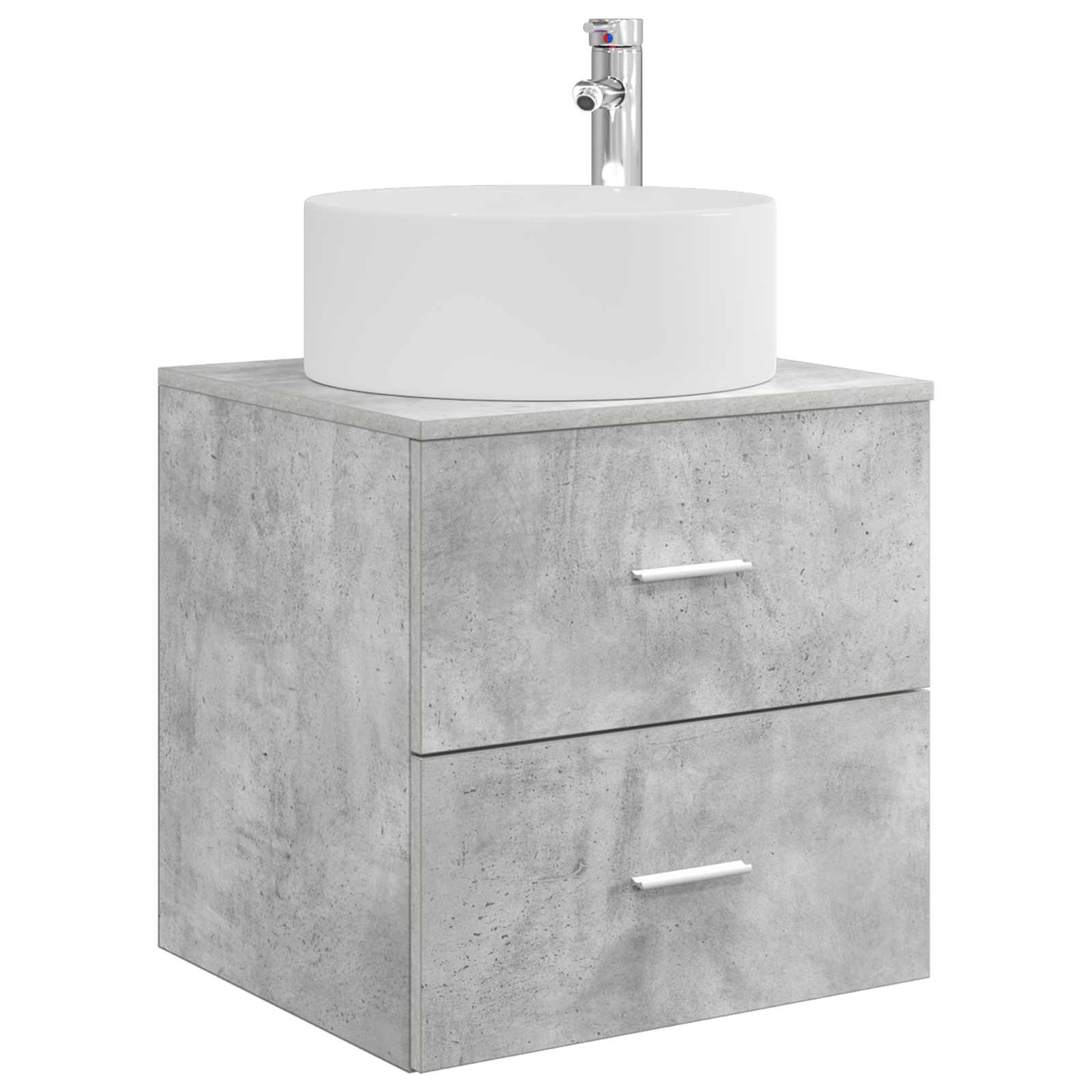 Maison Exclusive - Wandmontierter Waschbeckenunterschrank Betongr