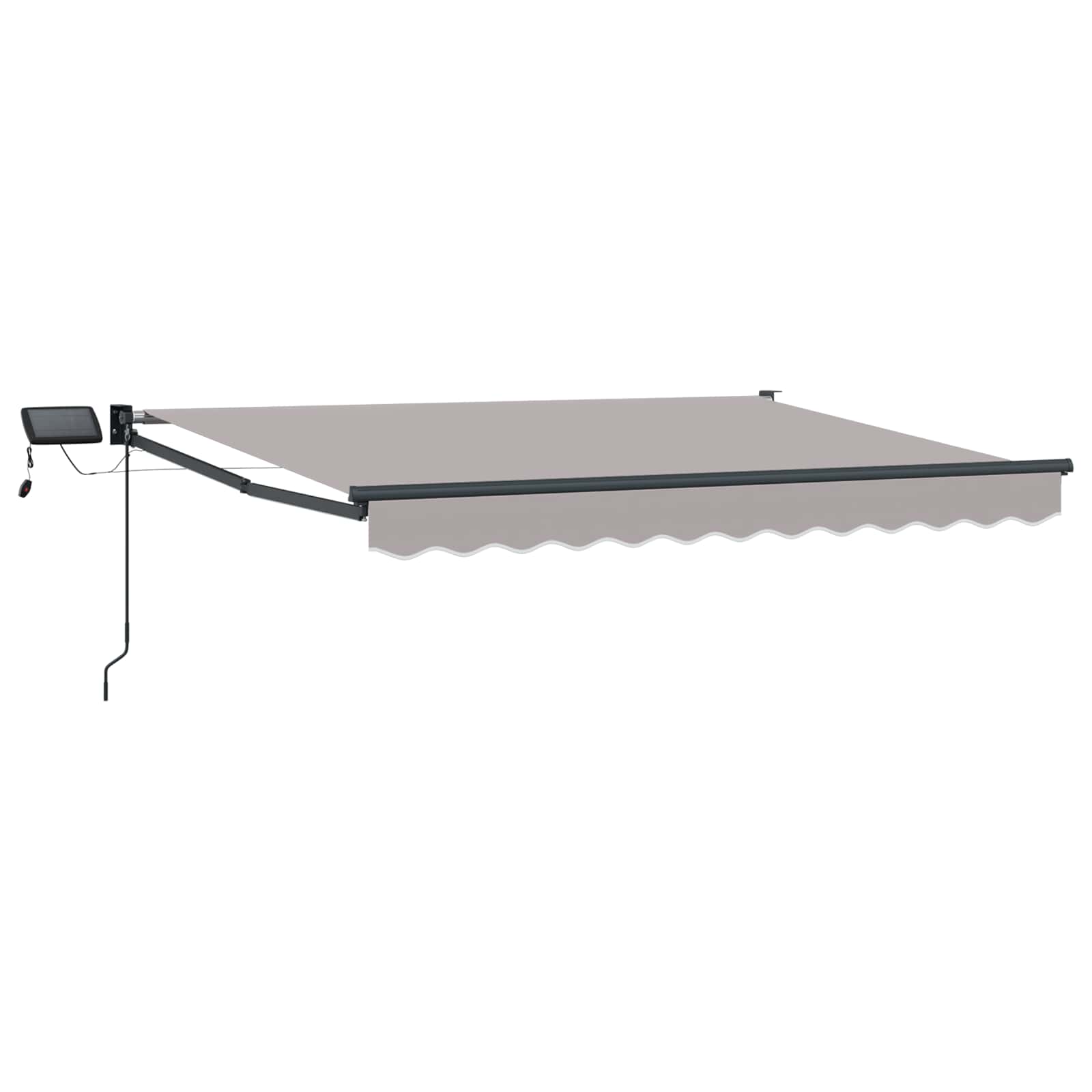 Maison Exclusive - Manuelle Markise Mit Solar-led 3 X 2,5 M Hellg