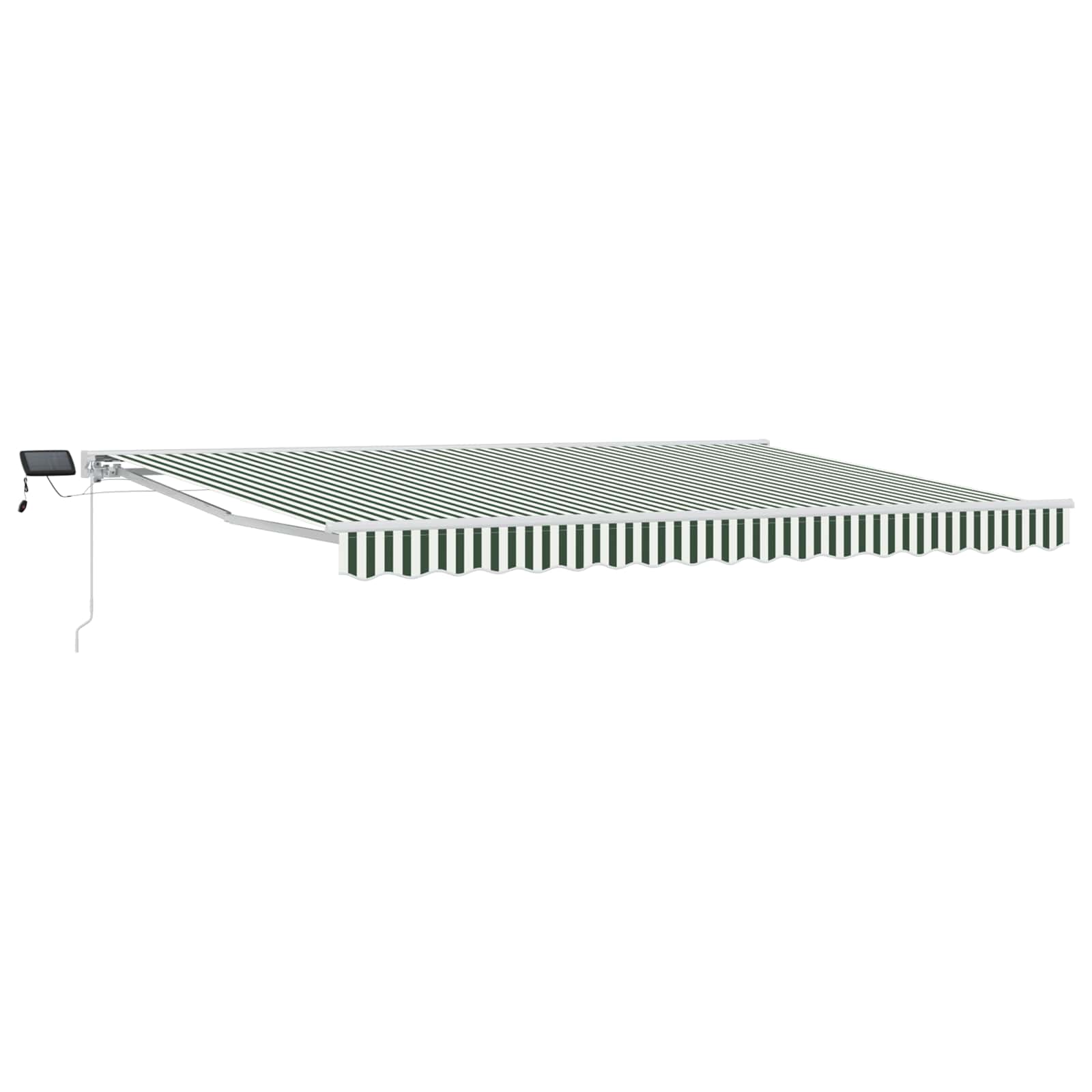 Maison Exclusive - Manuelle Markise Mit Solar-led 4 X 3 M Grün-we