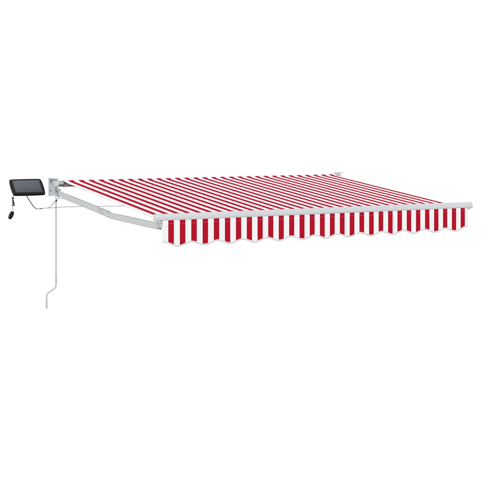 Maison Exclusive - Manuelle Markise Mit Solar-led 3 X 2,5 M Rot U