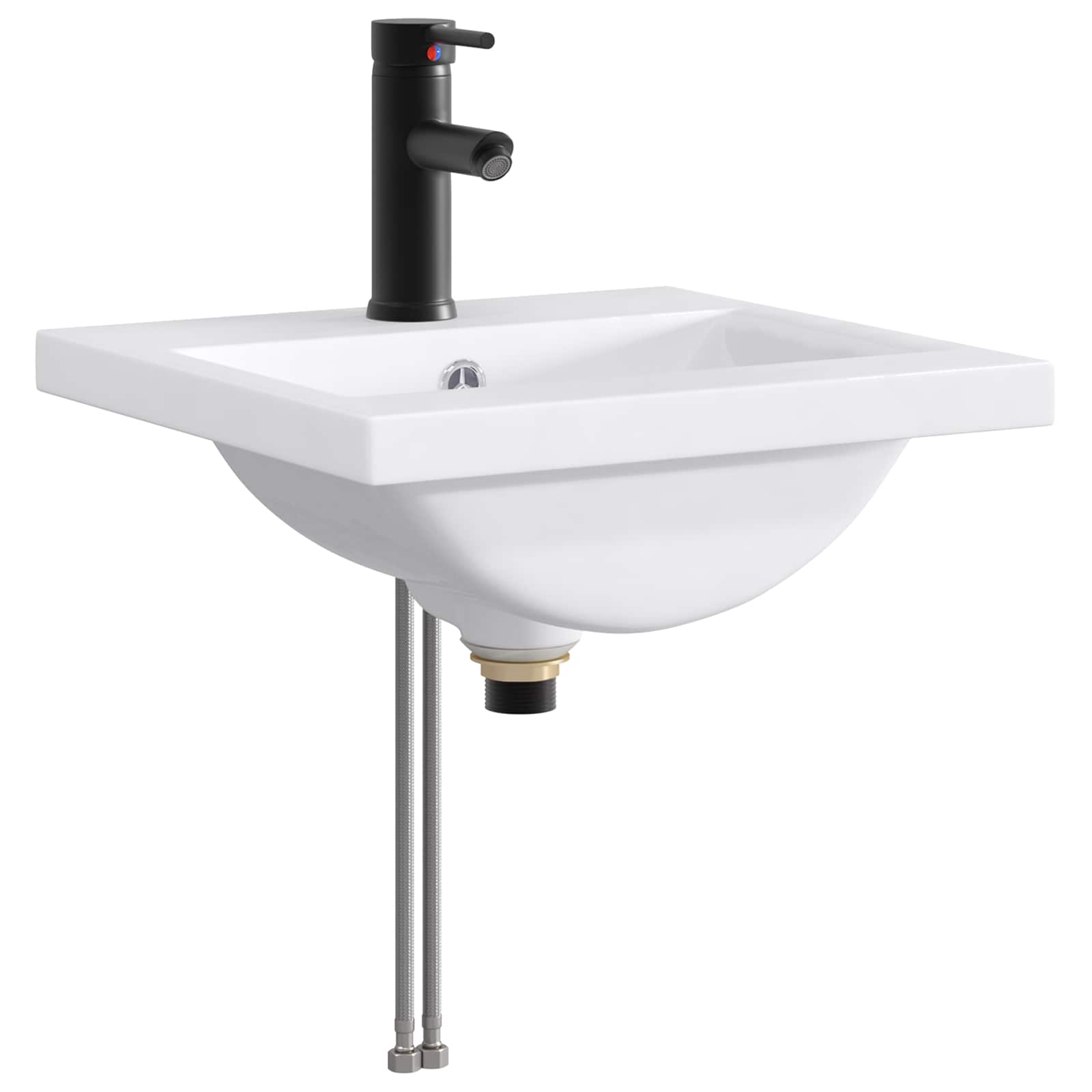 Maison Exclusive - Badezimmer-waschbecken Matt Schwarz 42 X 40 X
