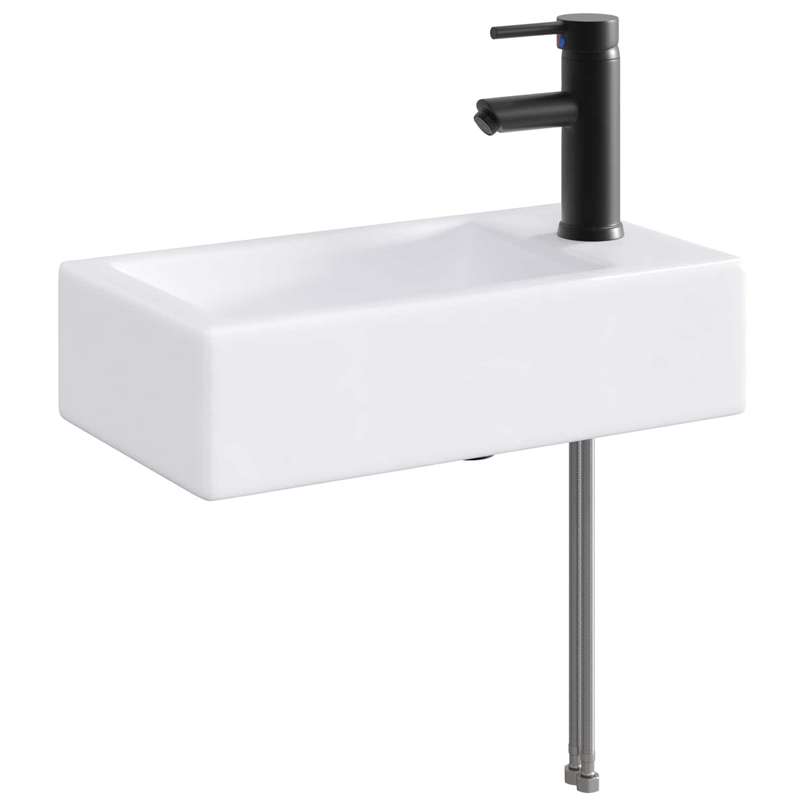 Maison Exclusive - Badezimmer-waschbecken Matt Schwarz 45,5 X 25,