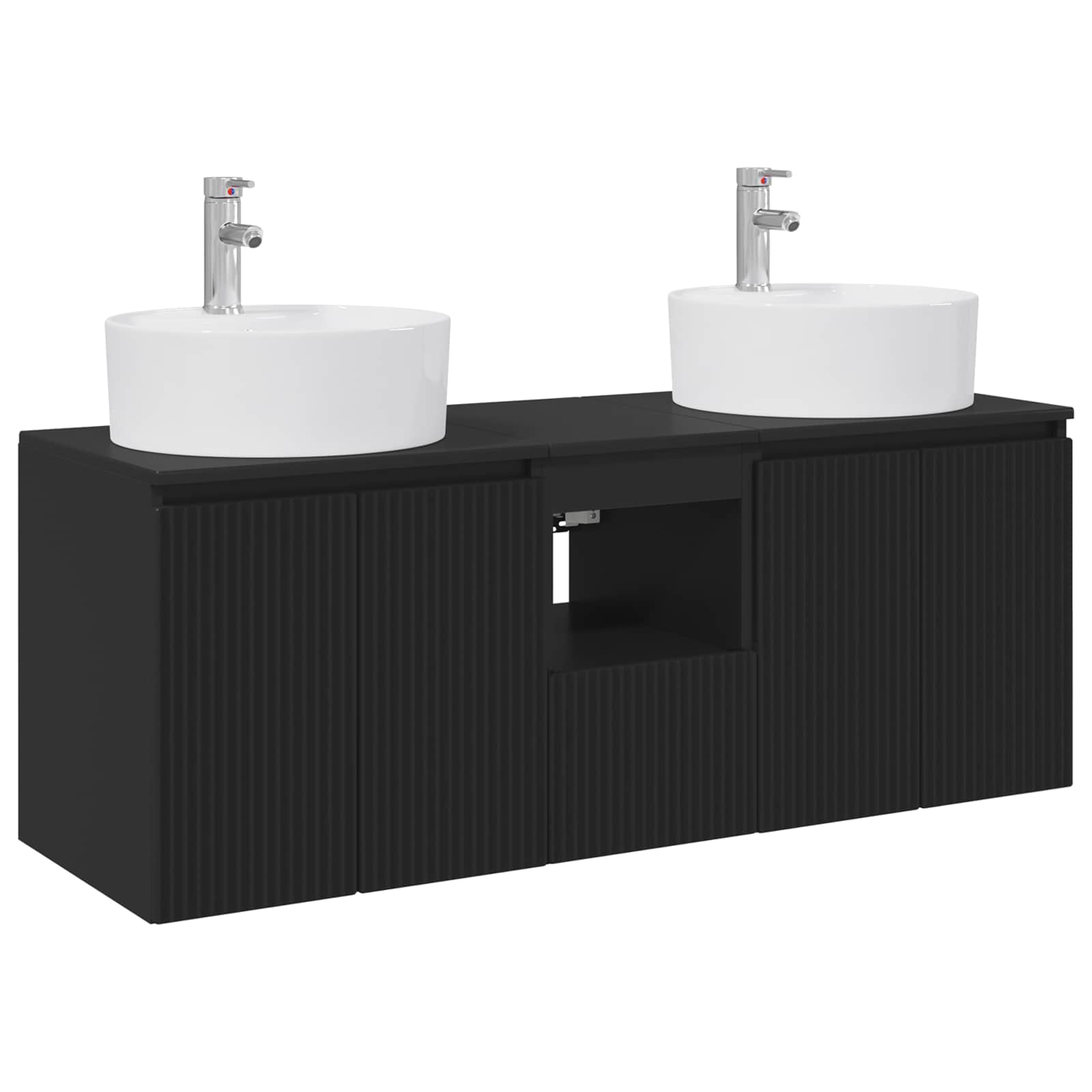 Maison Exclusive - Wandmontiertes Badezimmerschrank-set 3 Stk. Sc