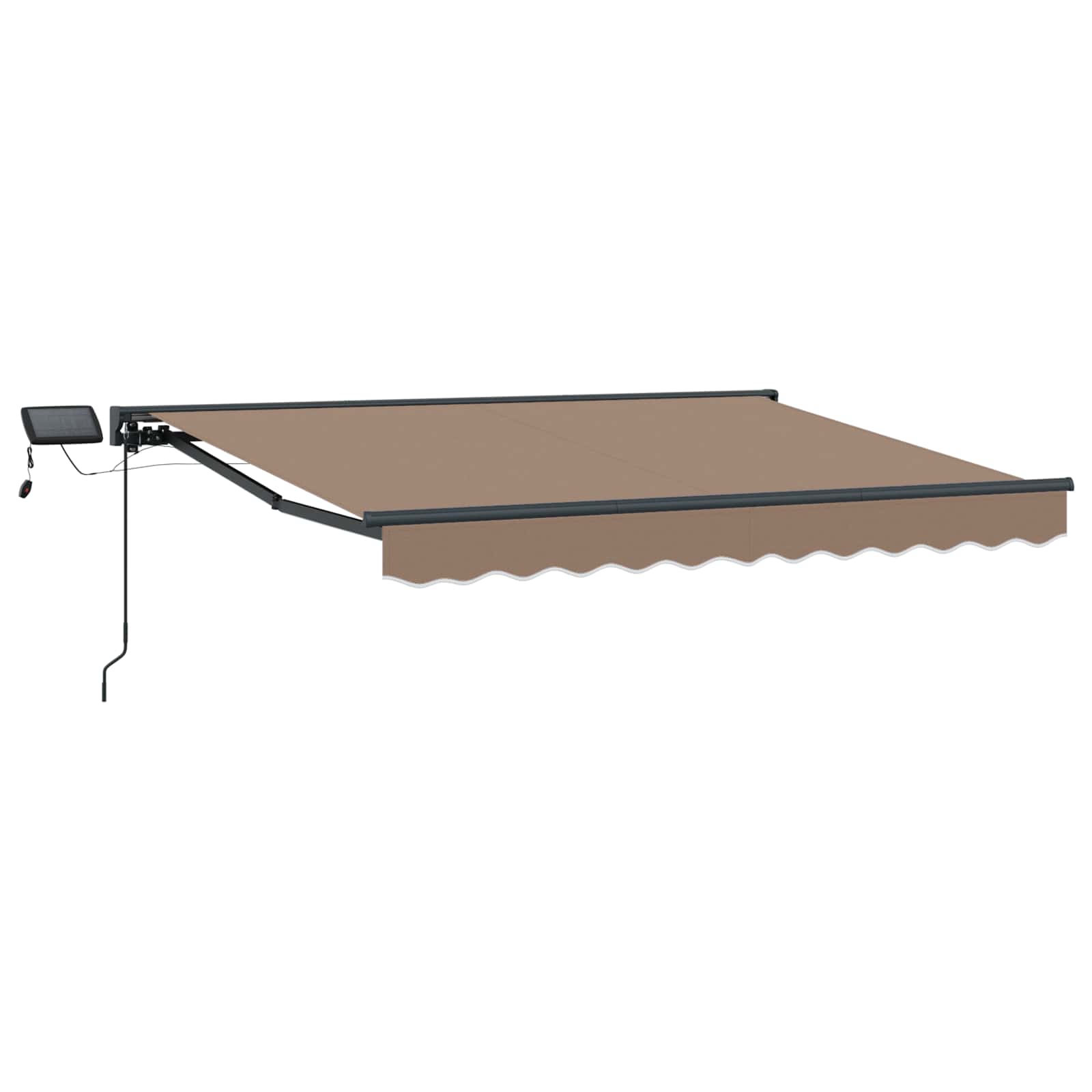 Maison Exclusive - Manuelle Markise Mit Solar-led 3 X 2,5 M Taupe