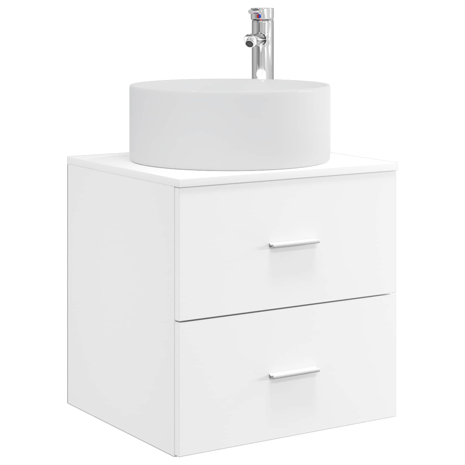 Maison Exclusive - Wandmontierter Waschbeckenunterschrank Weiß 49