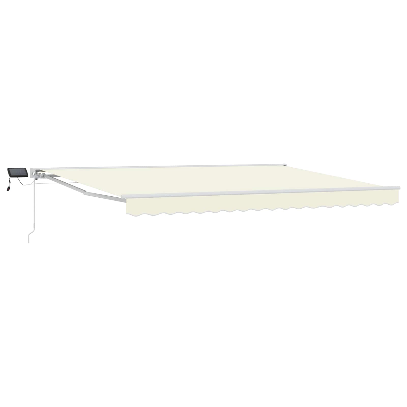 Maison Exclusive - Manuelle Markise Mit Solar-led 5 X 3,5 M Creme