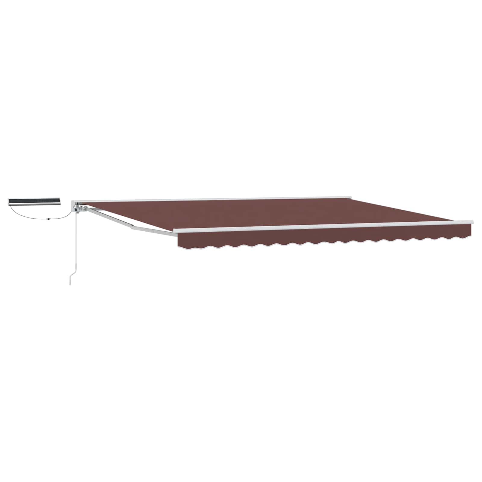Maison Exclusive - Elektrische Solarmarkise 4,5 X 3,5 M Braun 100