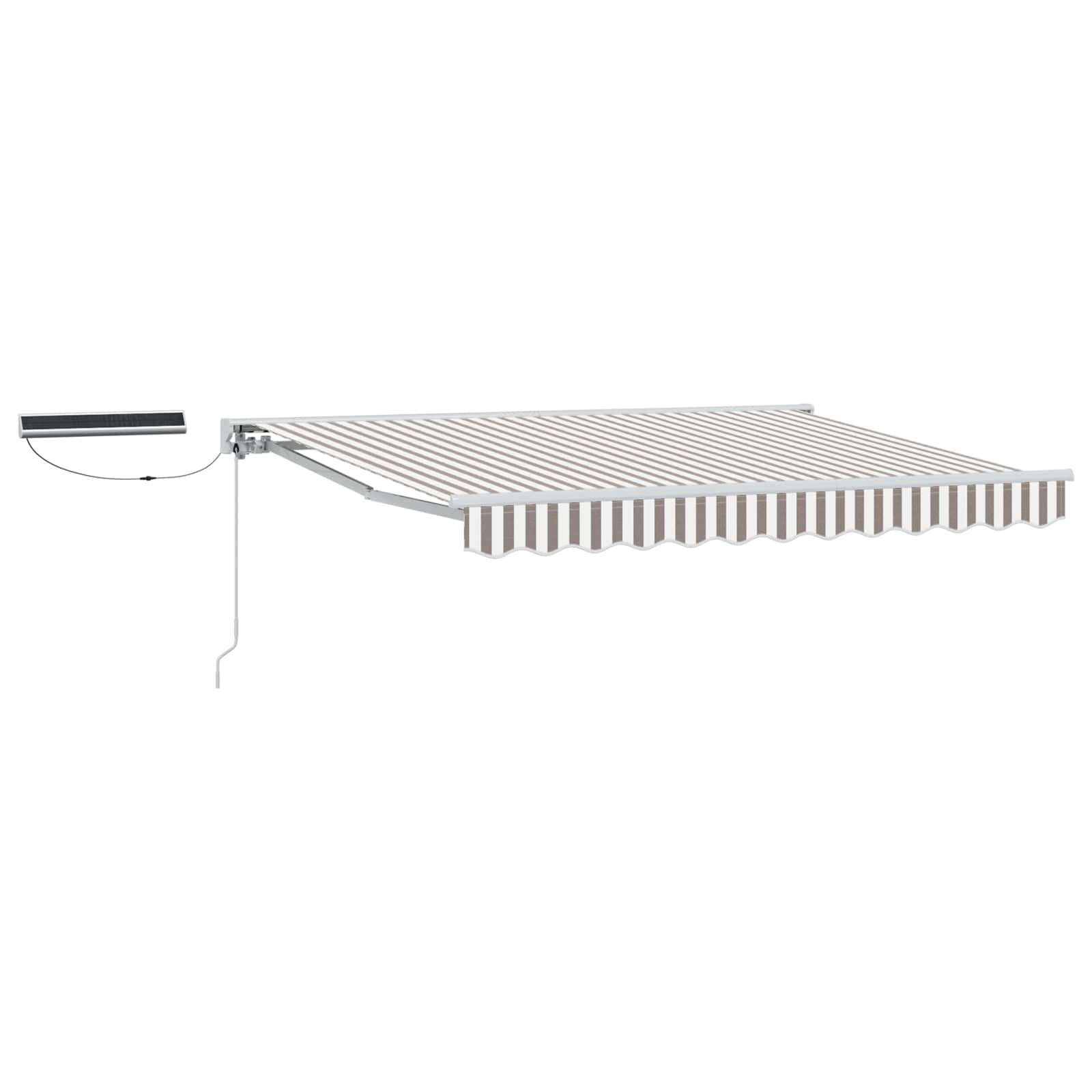 Maison Exclusive - Elektrische Solarmarkise 4 X 3 M Hellgrau Und