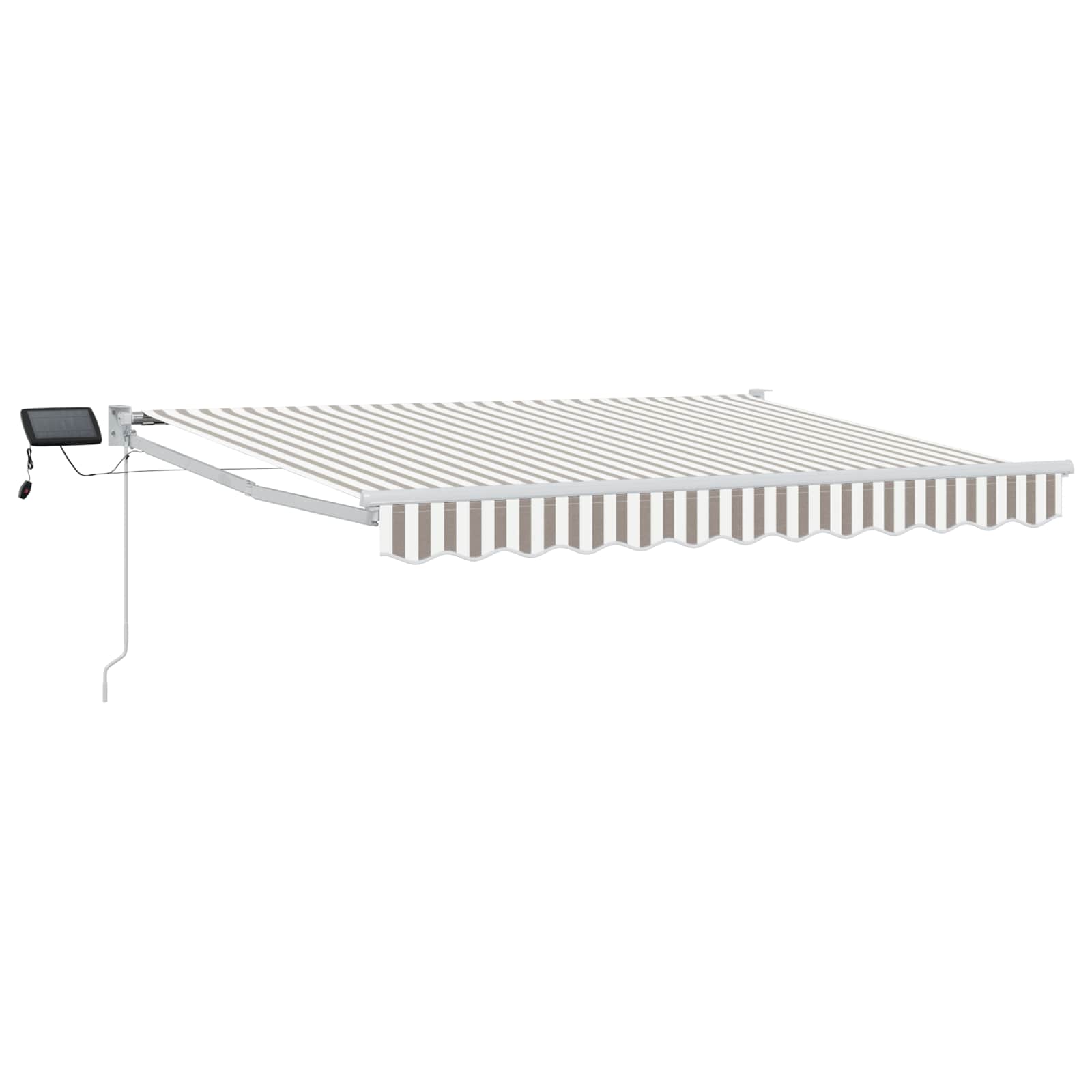Maison Exclusive - Manuelle Markise Mit Solar-led 4 X 3 M Hellgra