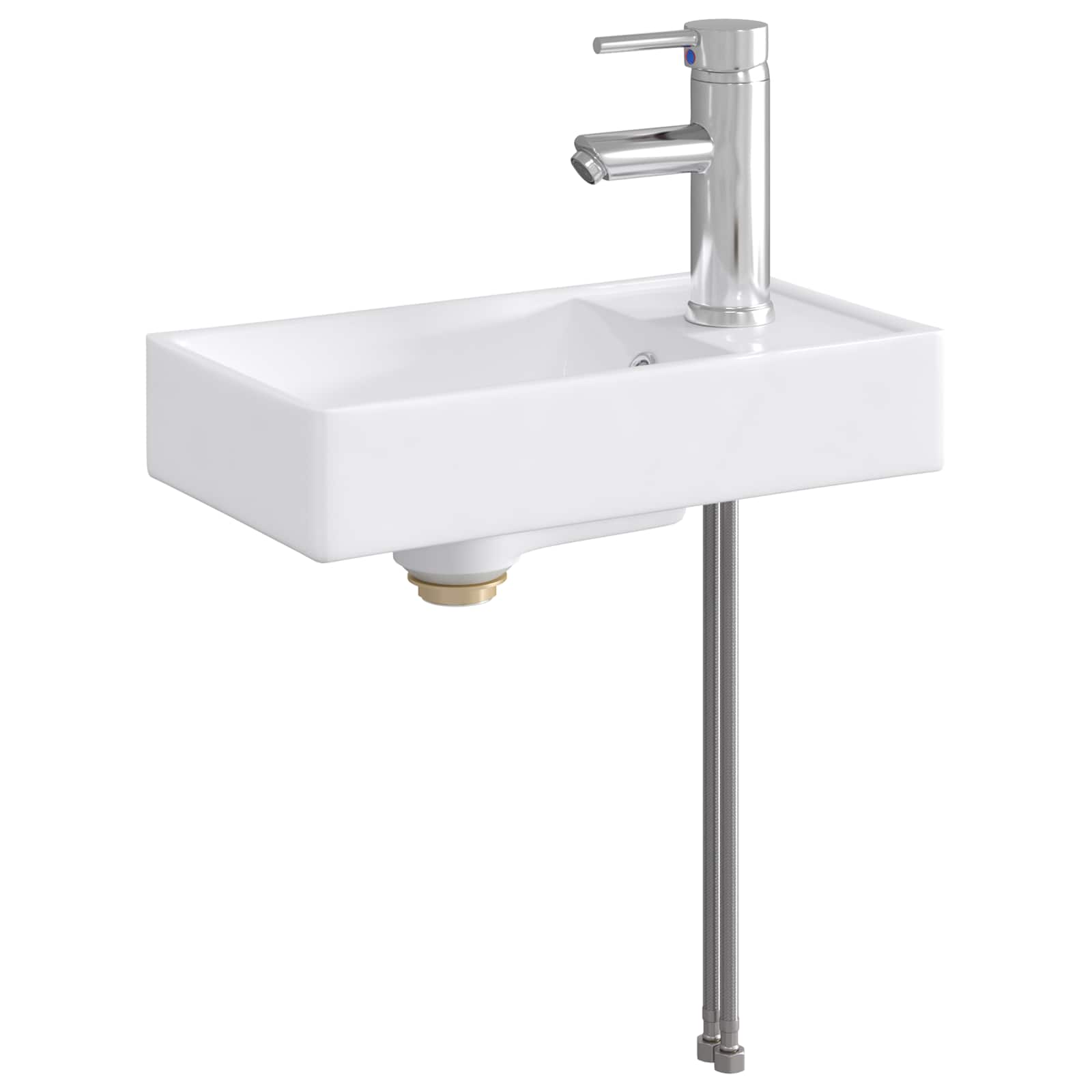 Maison Exclusive - Badezimmer-waschbecken Chrom 40,5 X 22,5 X 11,