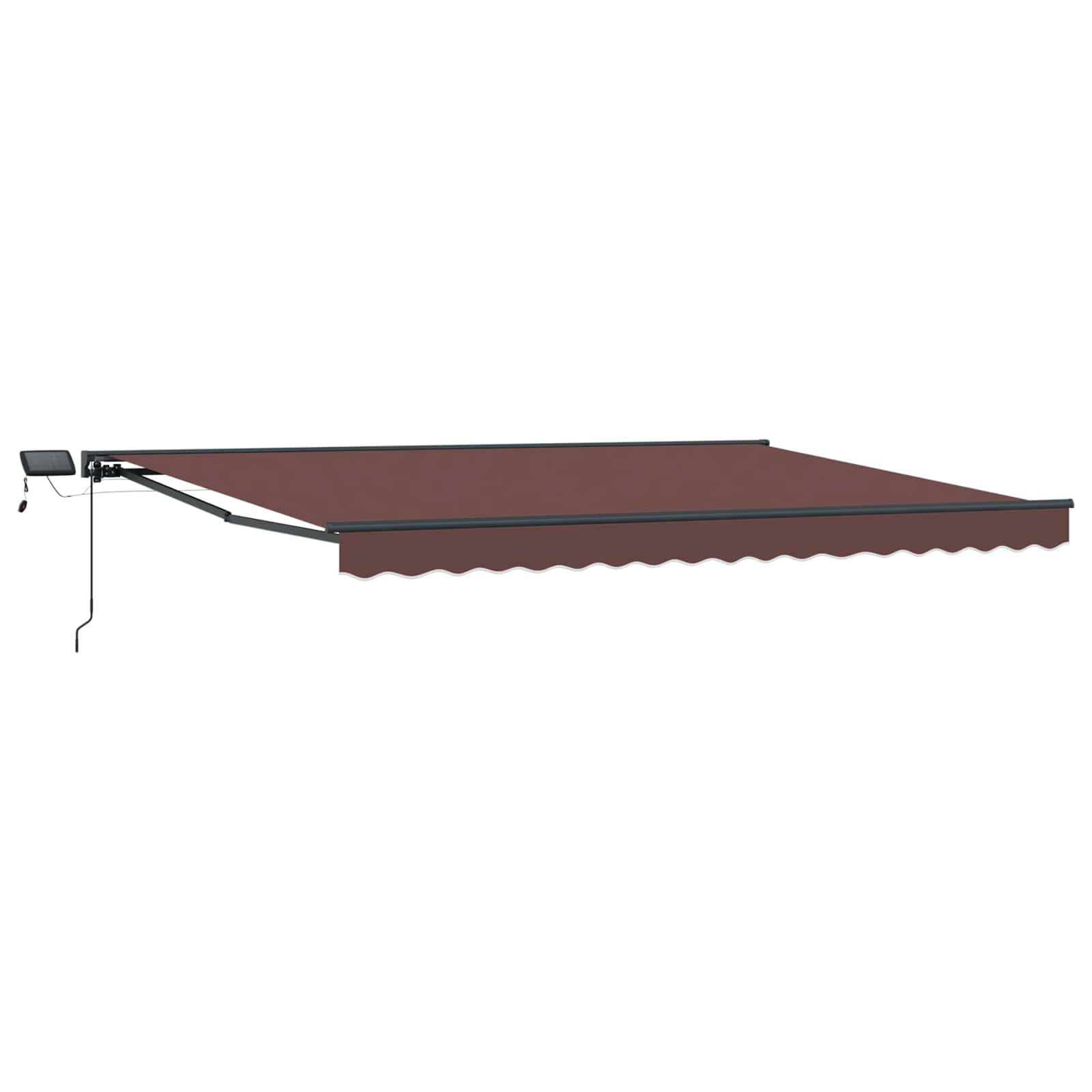 Maison Exclusive - Manuelle Markise Mit Solar-led 5 X 3,5 M Braun