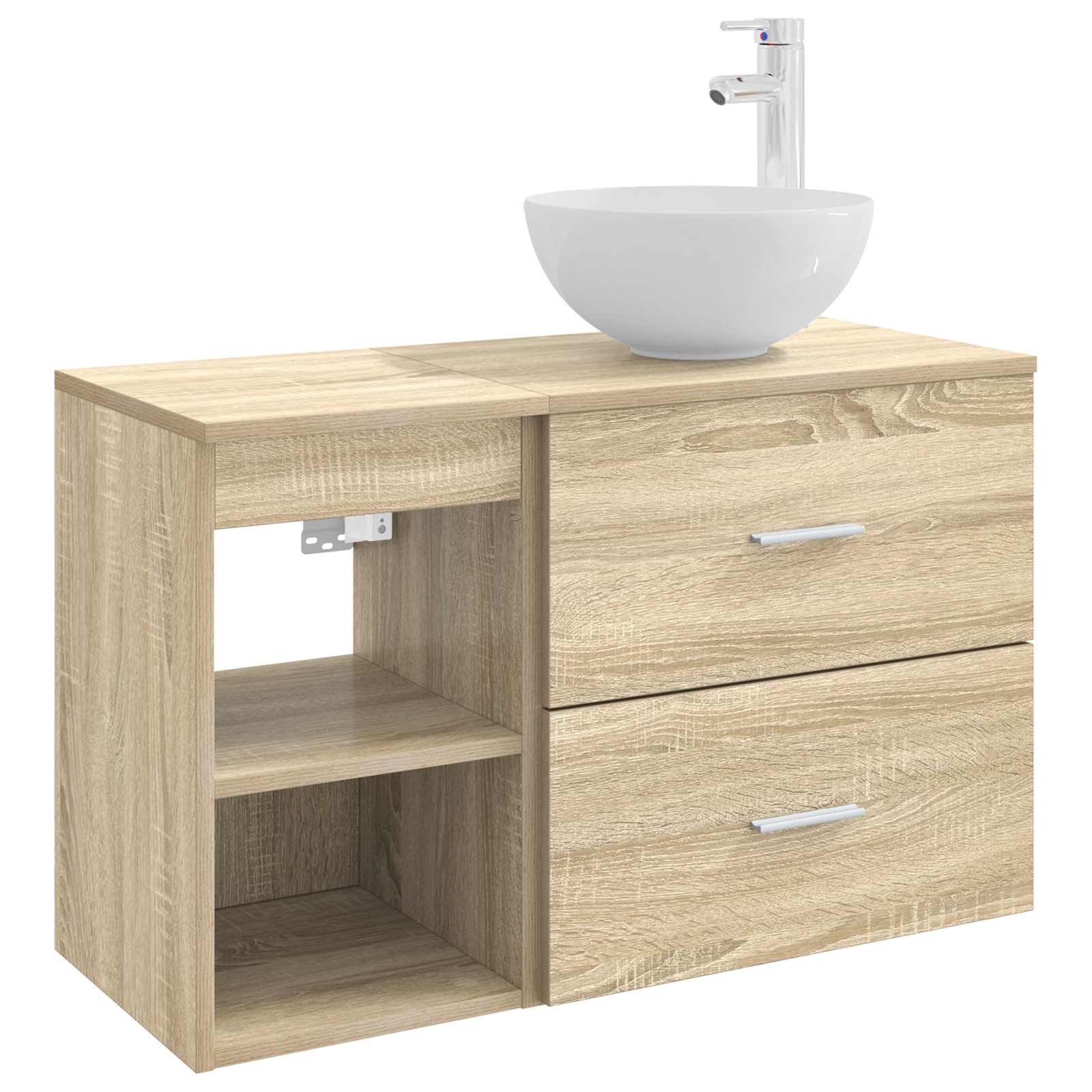 Maison Exclusive - Badezimmerschrank-set 2 Stk. Sonoma-eiche 79,5