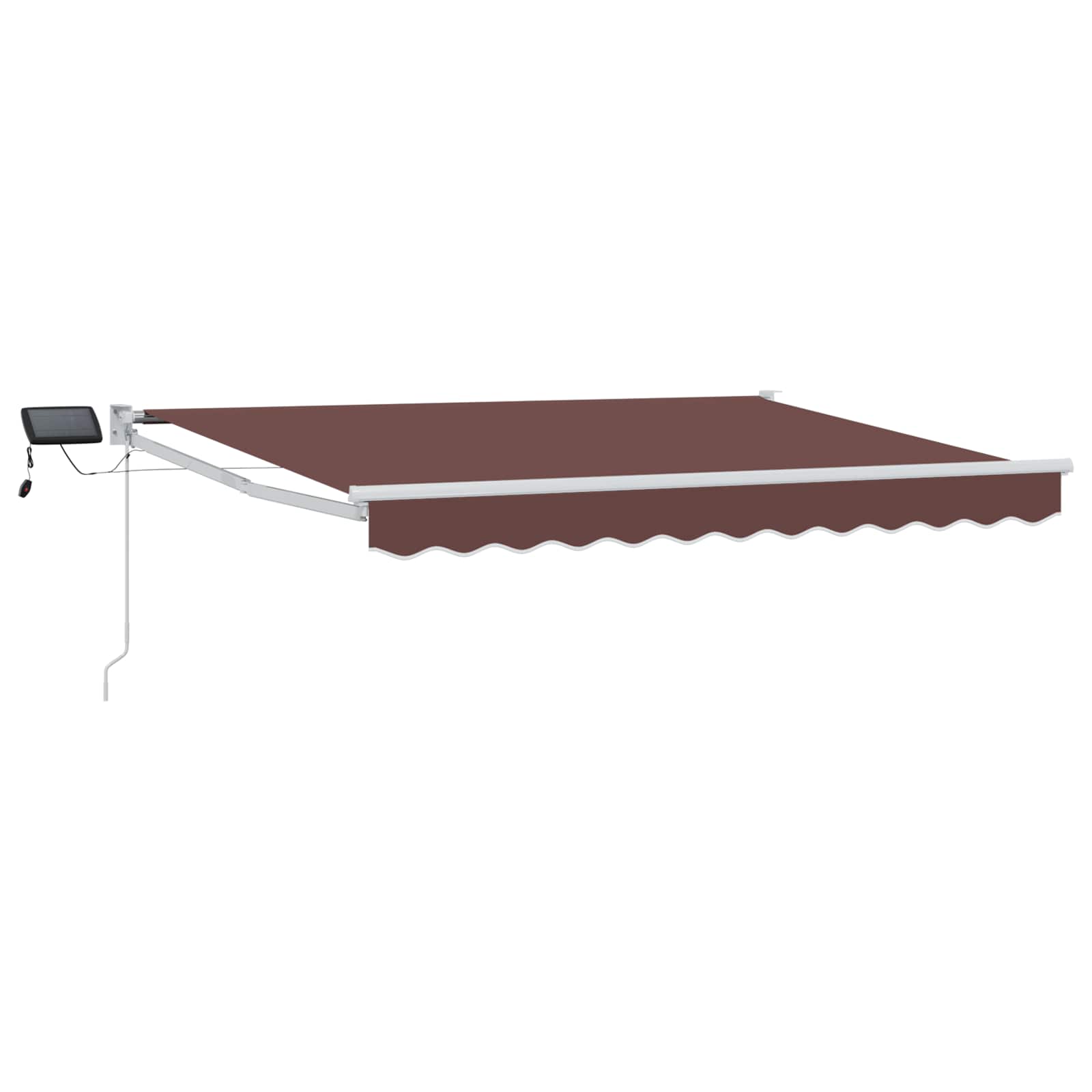 Maison Exclusive - Manuelle Markise Mit Solar-led 3,5 X 2 M Braun