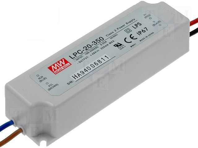 Spannungsversorgung Leds 9-48vdc 16,8w 350ma Ip67