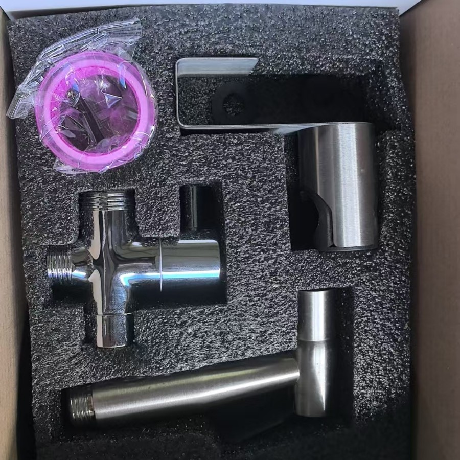 Produkt Des Herstellers Für Den Grenzüberschreitenden E-commerce: Bidet-wc-sprühset Aus Edelstahl 304, Hochdruck-sprühpistole, Wc – Sprühpistole Aus Edelstahl 304 + 1,5 M Schlauch + Haken + 1/2"- Und