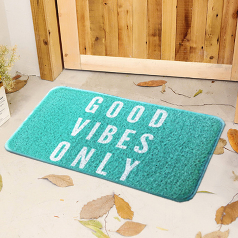 Strapazierfähige, Robuste, Rutschfeste Und Staubdichte Pvc-fußmatte Für Bad Und Küche – Landi Good Victories Only – 60 X 90 Cm