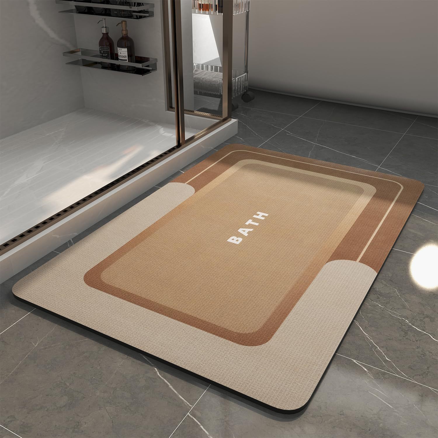 Rutschfeste, Schnelltrocknende, Saugfähige Und Waschbare Bad-/wc-matte, Ideal Für Hotelzimmer. Farbe: Gelb. Maße: 40 X 60 X 0,3 Cm.