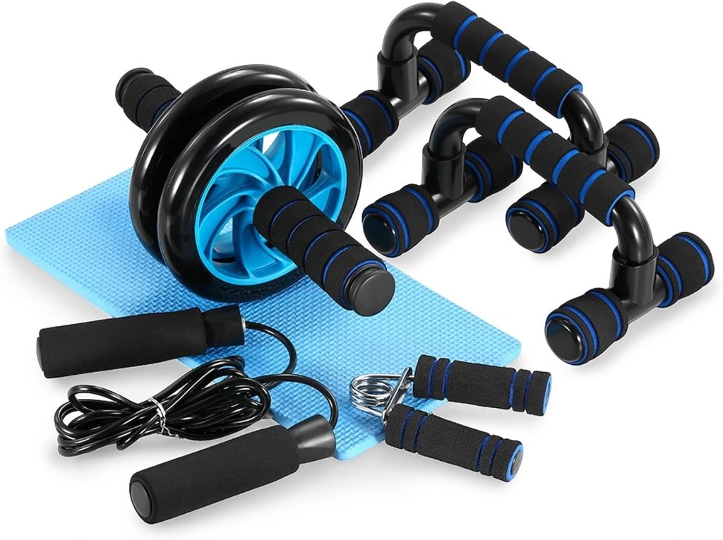 5-in-1-fitnessset Mit Bauchroller Und Zubehör