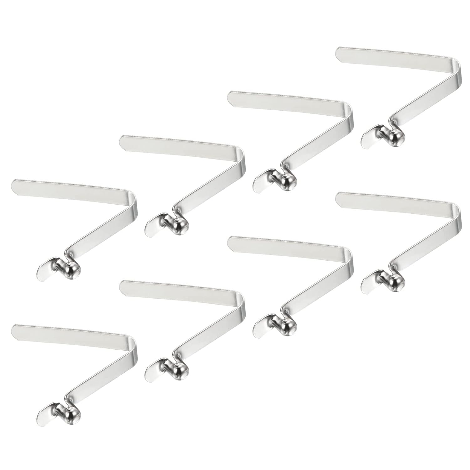 Federclips Aus Stahl, 8 Stück, 10 X 8 Mm – Druckknopf-verriegelungsclips – Kajak- Und Campingzubehör
