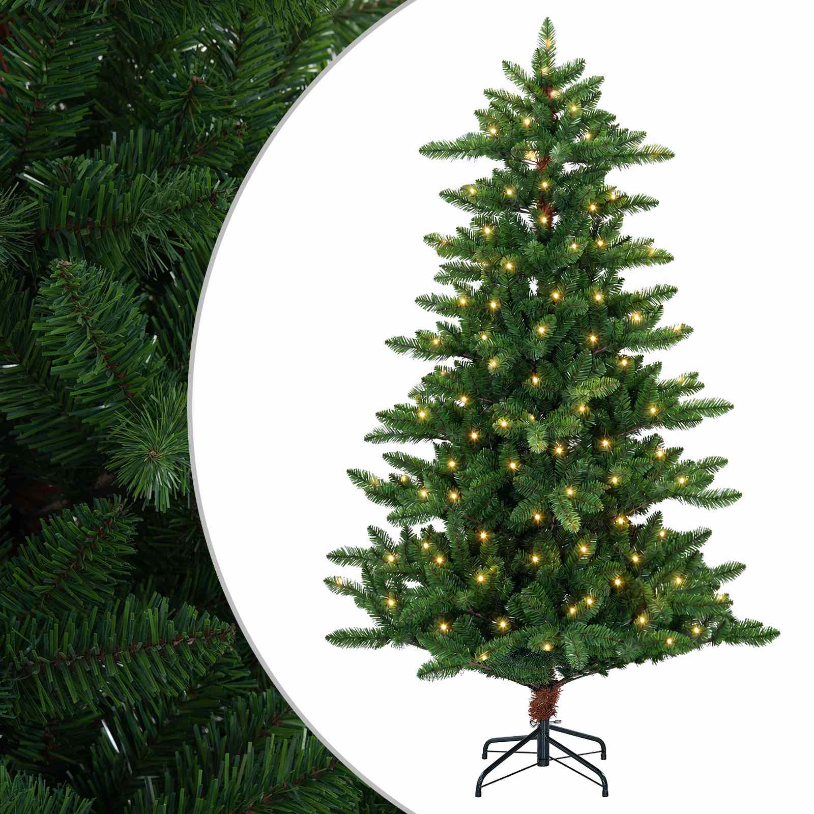 Vidaxl Artificial Christmas Tree 120 Cm 150 Leds Warm White