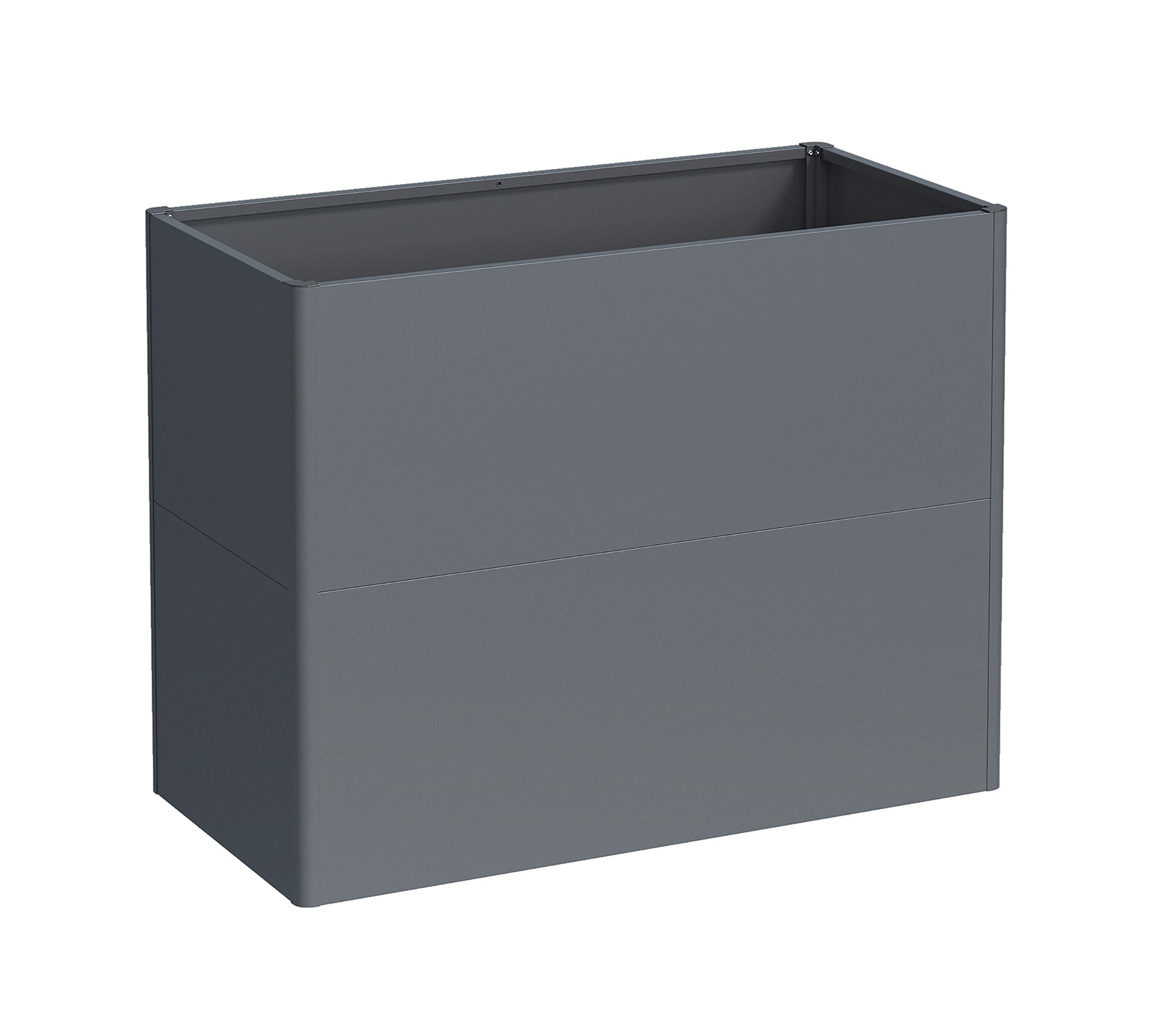 Westmann Altera 100 Metall Pflanzkübel Mit Zwischenboden Anthrazit 100x50x77 Cm