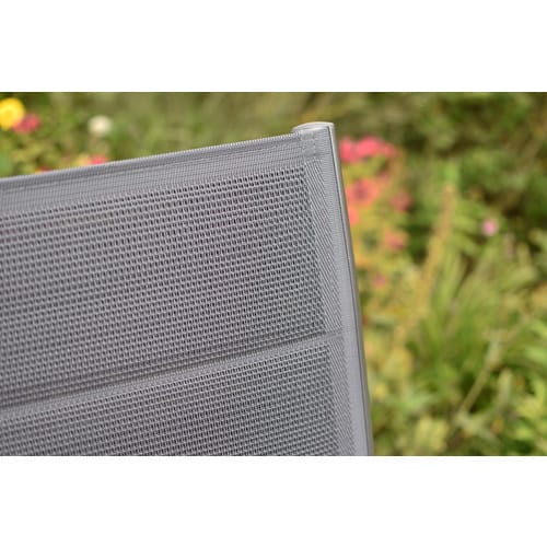Toledo Set 5tlg Alu/text/ku. Tisch 150 X 90 Cm
