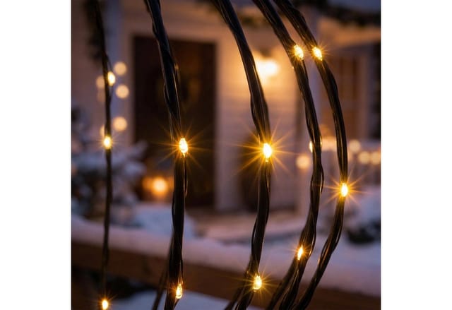 Metall Leuchtball Schwarz Mit Twinkle Effekt Für Außen Mit Timer - 30 Cm - Garten Dekoleuchte 140 Leds In Warm Weiß Batteriebetrieben Mit Flashing