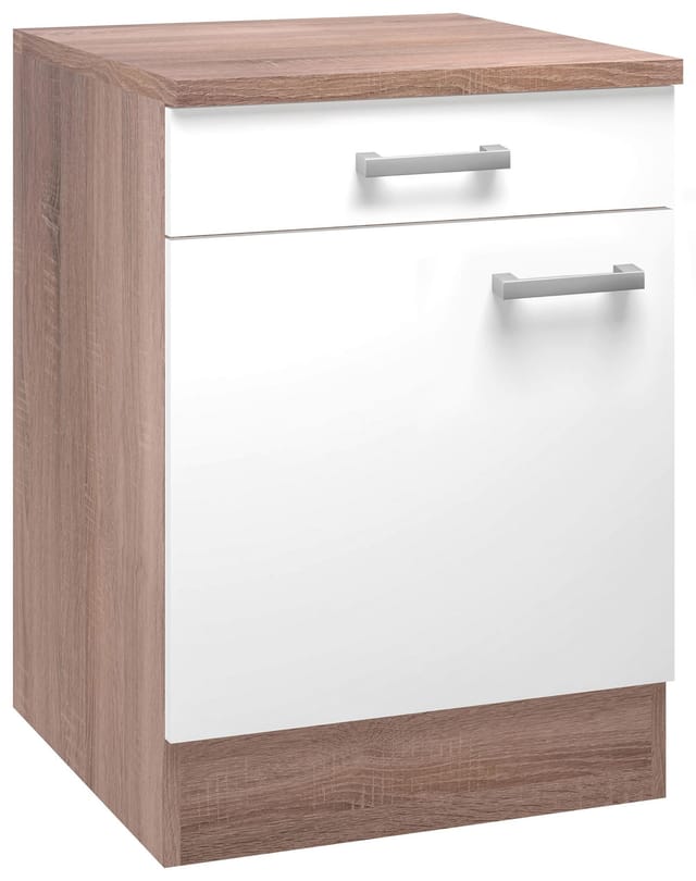 Mömax Küchenunterschrank Lexa Weiss/eiche