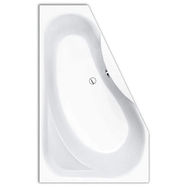 Steinkamp Raumsparbadewanne 165 x 95/50 cm Rechts Life Weiß