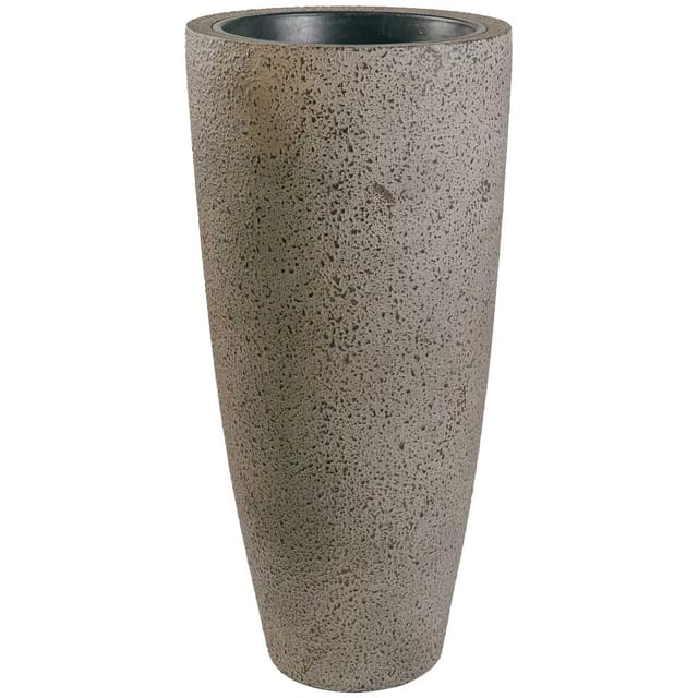 Vivanno Pflanzkübel City 47 cm x 47 cm x 100 cm Steinstrand