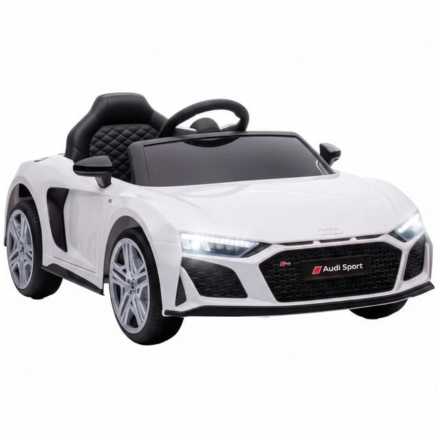 AIYAPLAY Kinder Elektroauto Kunststoff Stahl 107L x 58B x 44H cm Weiß
