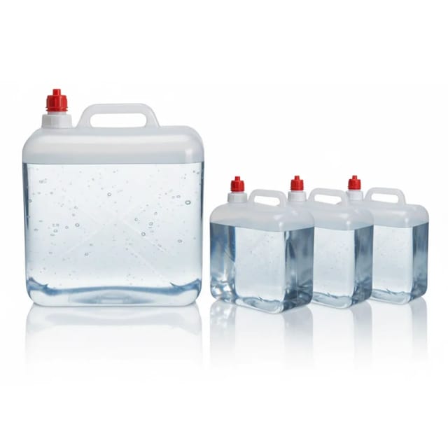 JUNG CASA Y MENAJE Wasserkanister 4er Set 15L Trinkkanister mit Hahn Camping Wasserbehälter Outdoor Trinkwasser Vorratsbehälter Garten Boot Freizeit