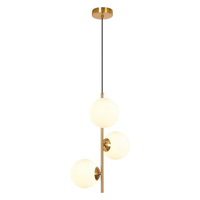 Nettlife Pendelleuchte aus Metall L 34.5cm Golden