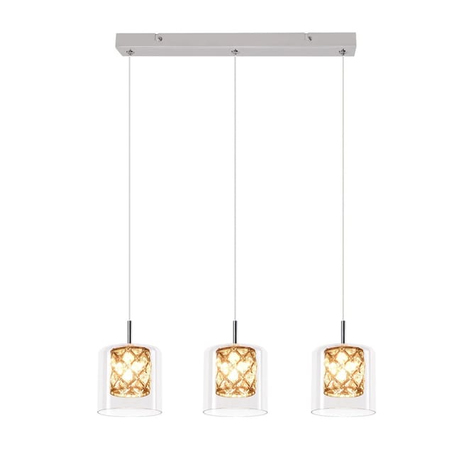 NETTLIFE Pendelleuchte aus L48cm Silber