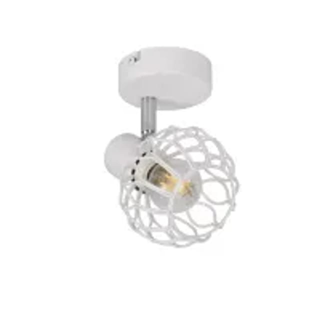Nettlife Deckenstrahler aus Metall L 10cm Weiß