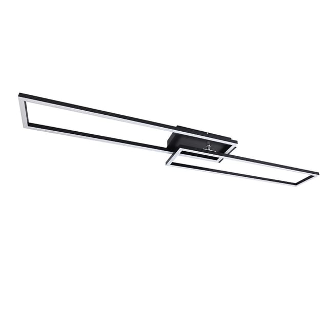 Nettlife Rackley LED Deckenleuchte aus Metall Schwarz L 103 cm