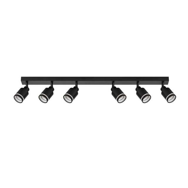 Nettlife Nehrt Deckenstrahler aus Metall Schwarz L 83 cm GU10 max. 25 W