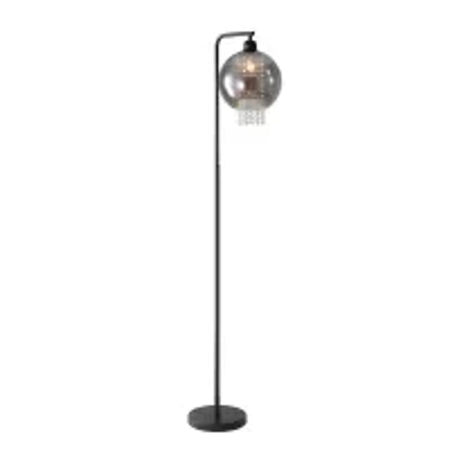NETTLIFE Stehlampe aus Metall L164cm Schwarz